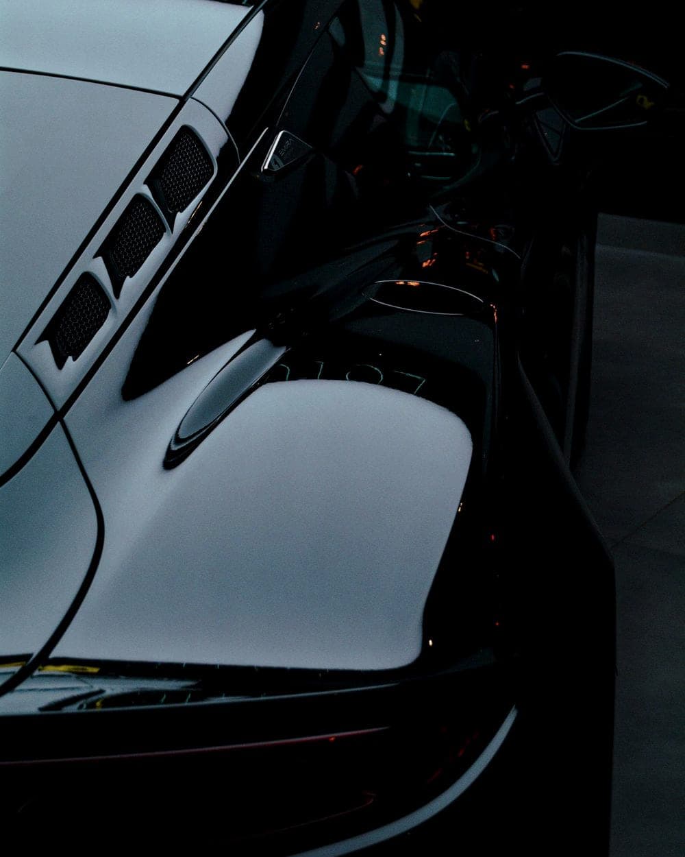 Black paintwork after correction